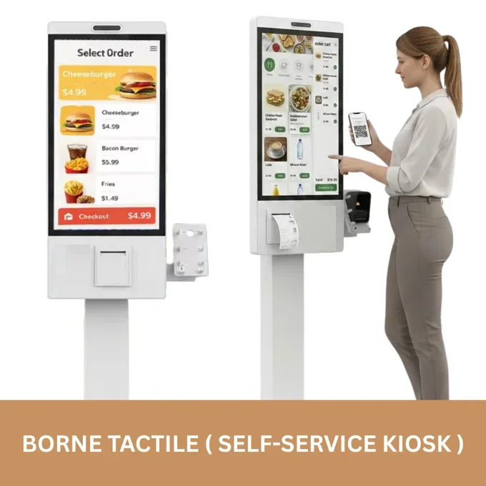borne tactile ( self-service kiosk ) 24' Full HD (1080Å~1920)