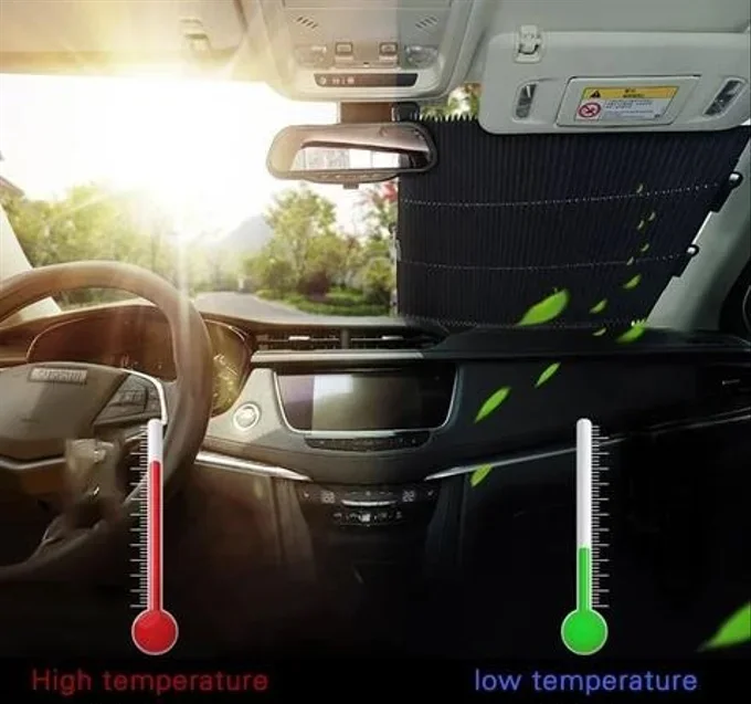 RIDEAU MULTIFONCTIONNEL DE VOITURE POUR LA PROTECTION SOLAIRE