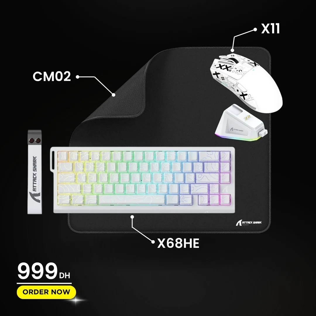 ATTACK SHARK COMBO [White]
