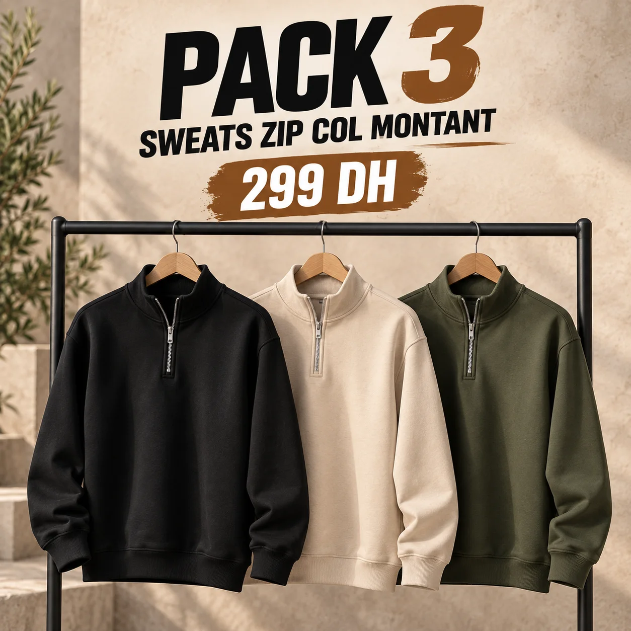 Pack de 3 sweats