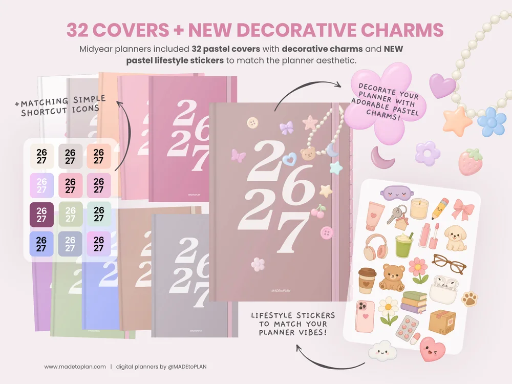 2026-2027 Planner DENIM Tabs
