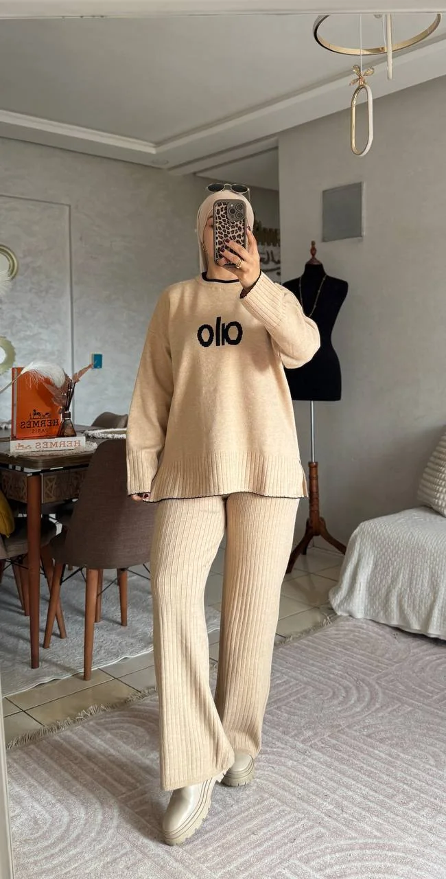 Ensemble 2 Pièces en Maille Chic — Élégance & Confort