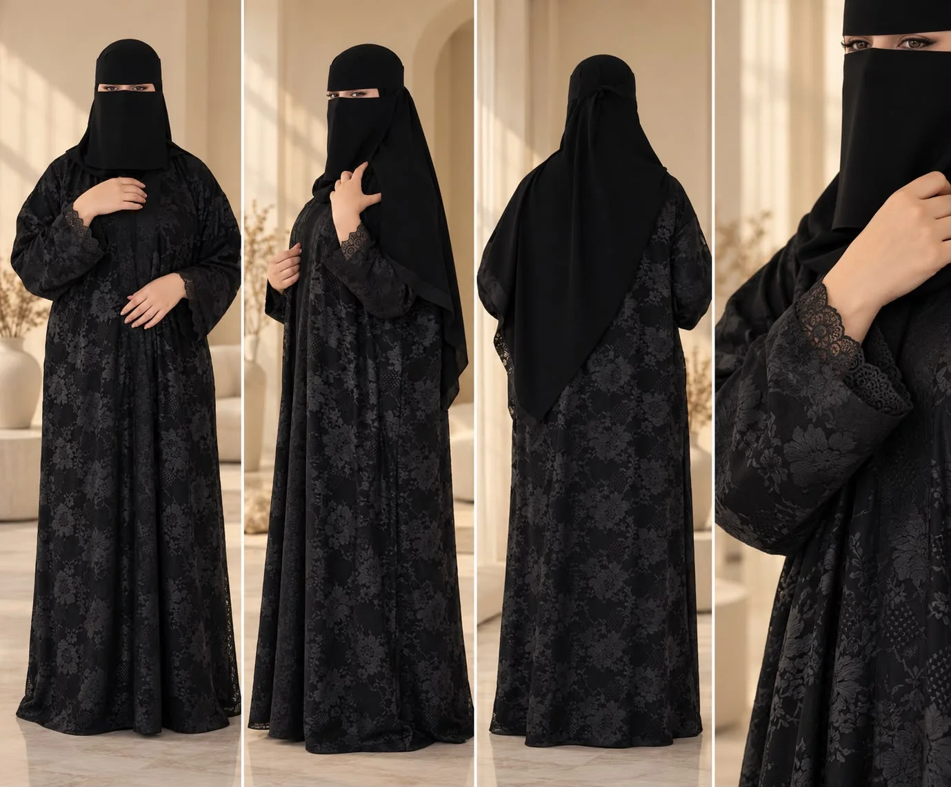 عباية بلاك روز