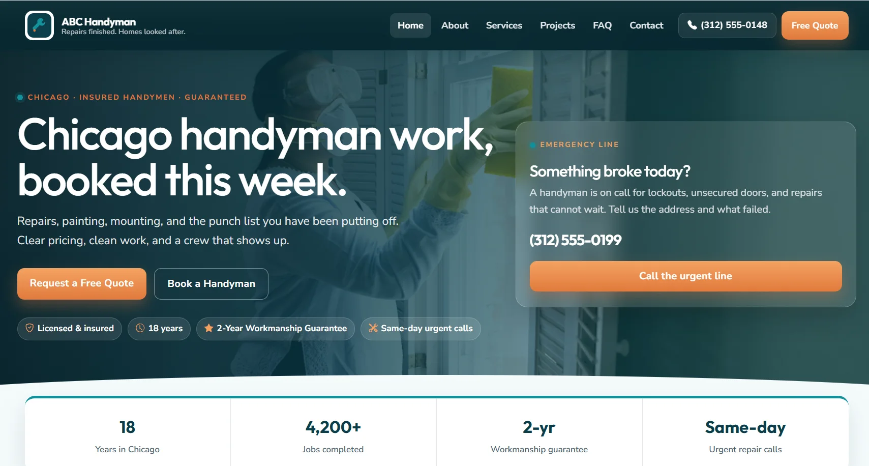 Handyman Business Website