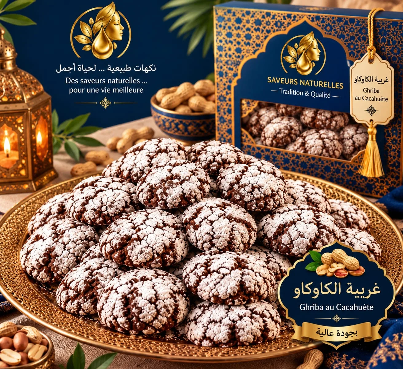 🥜 غريبة الكاوكاو المغربية  Ghriba aux Cacahuetes
