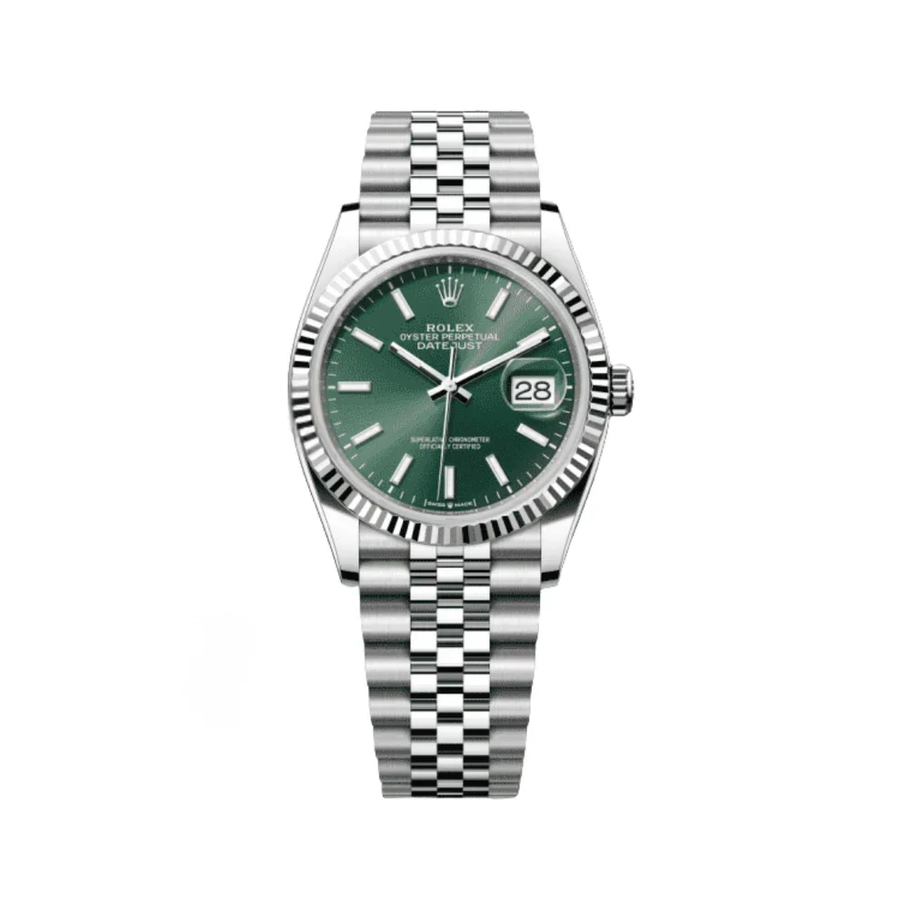 Rolex Datejust Vert Dial Jubilée
