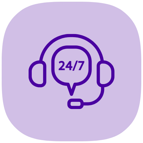 دعم عملاء متوفر 24/7