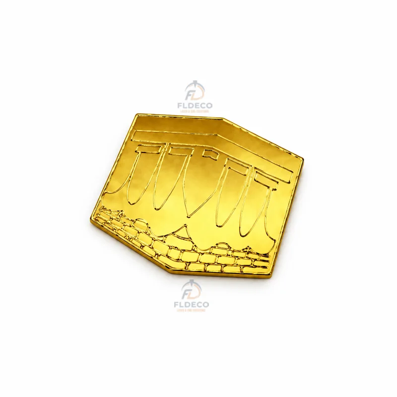 Pastilles Dorées "Makkah" – Décoration Hajj & Événements Religieux | Lot de 100 pcs