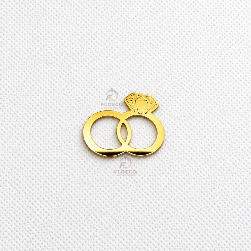 Pastilles Dorées "خاتم"  Décoration Fiançailles & Mariage | Lot de 100 pcs