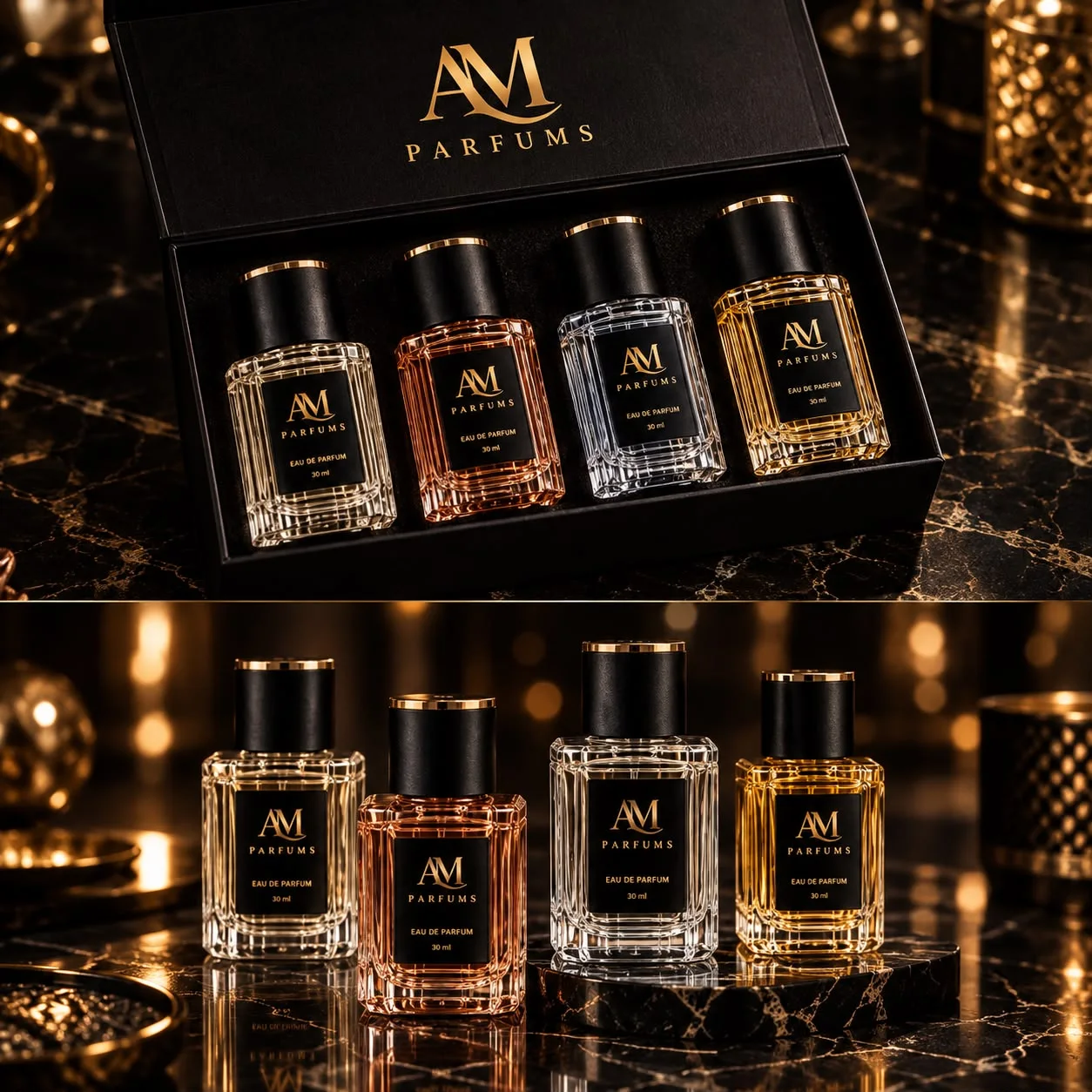 Pack 4 Parfums Homme 30 ML – 4 روايح، أناقة وحدة!