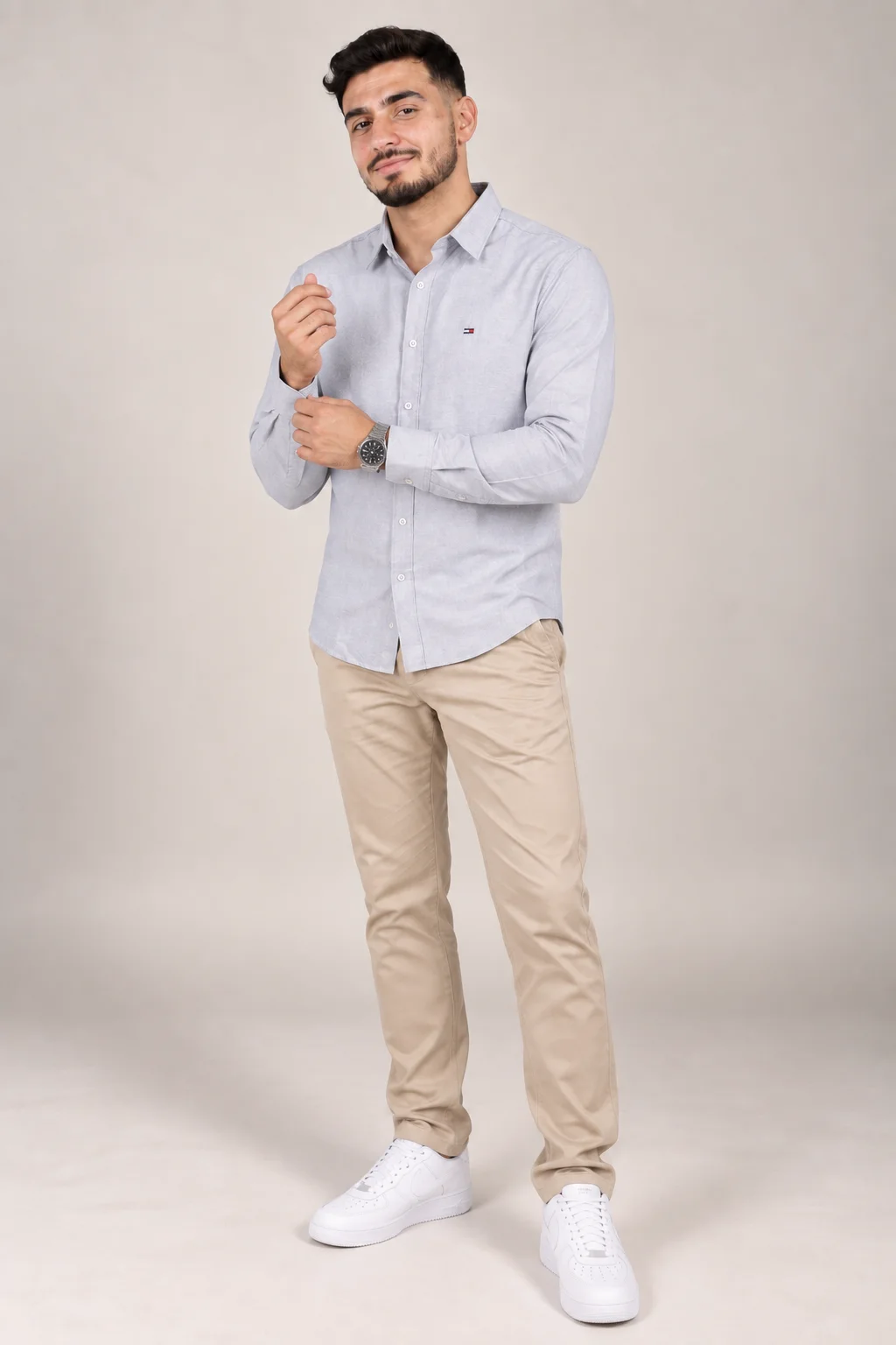 Chemise Tommy Oxford coton piqué