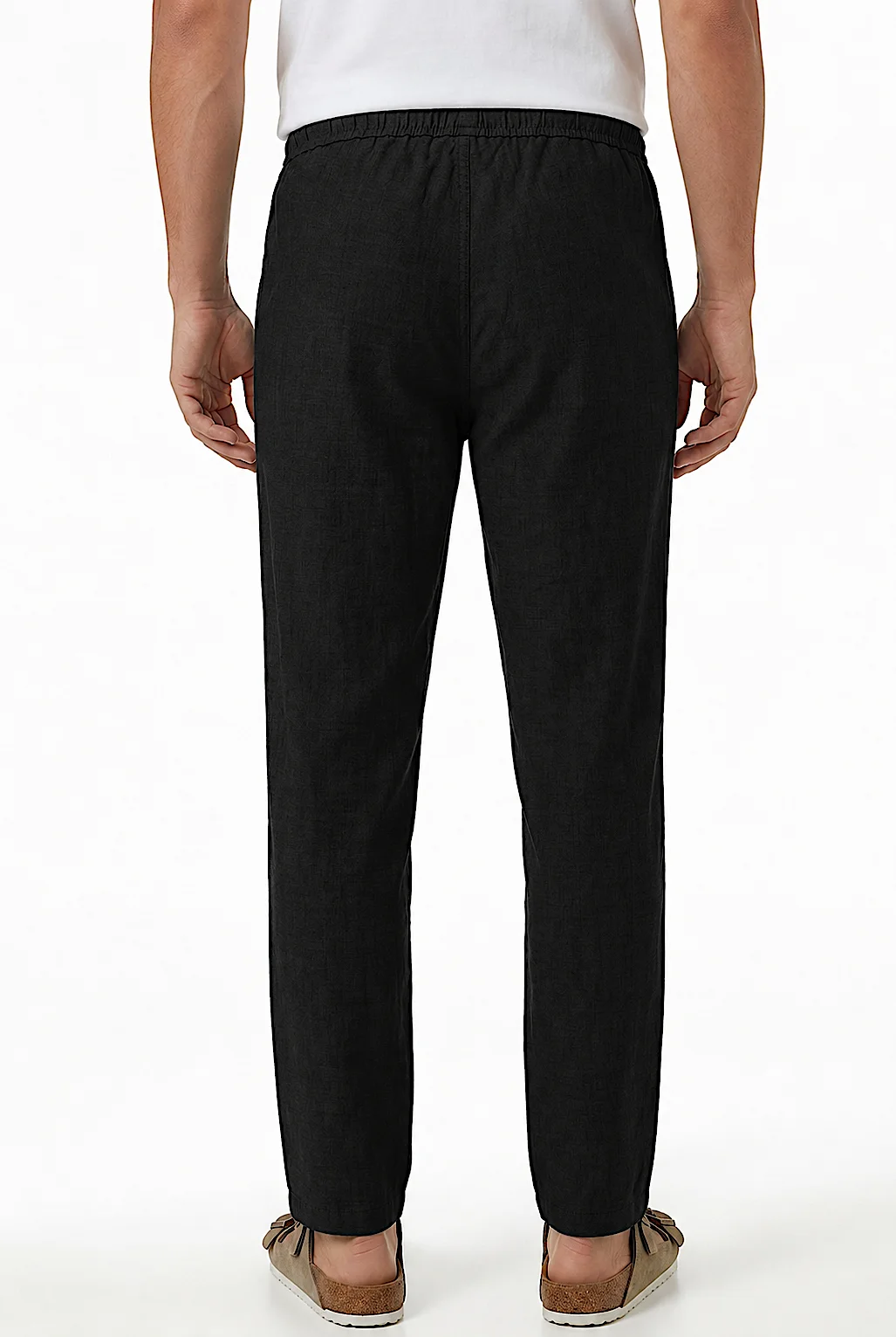 Pantalon Homme en Pur Lin Relaxed Fit