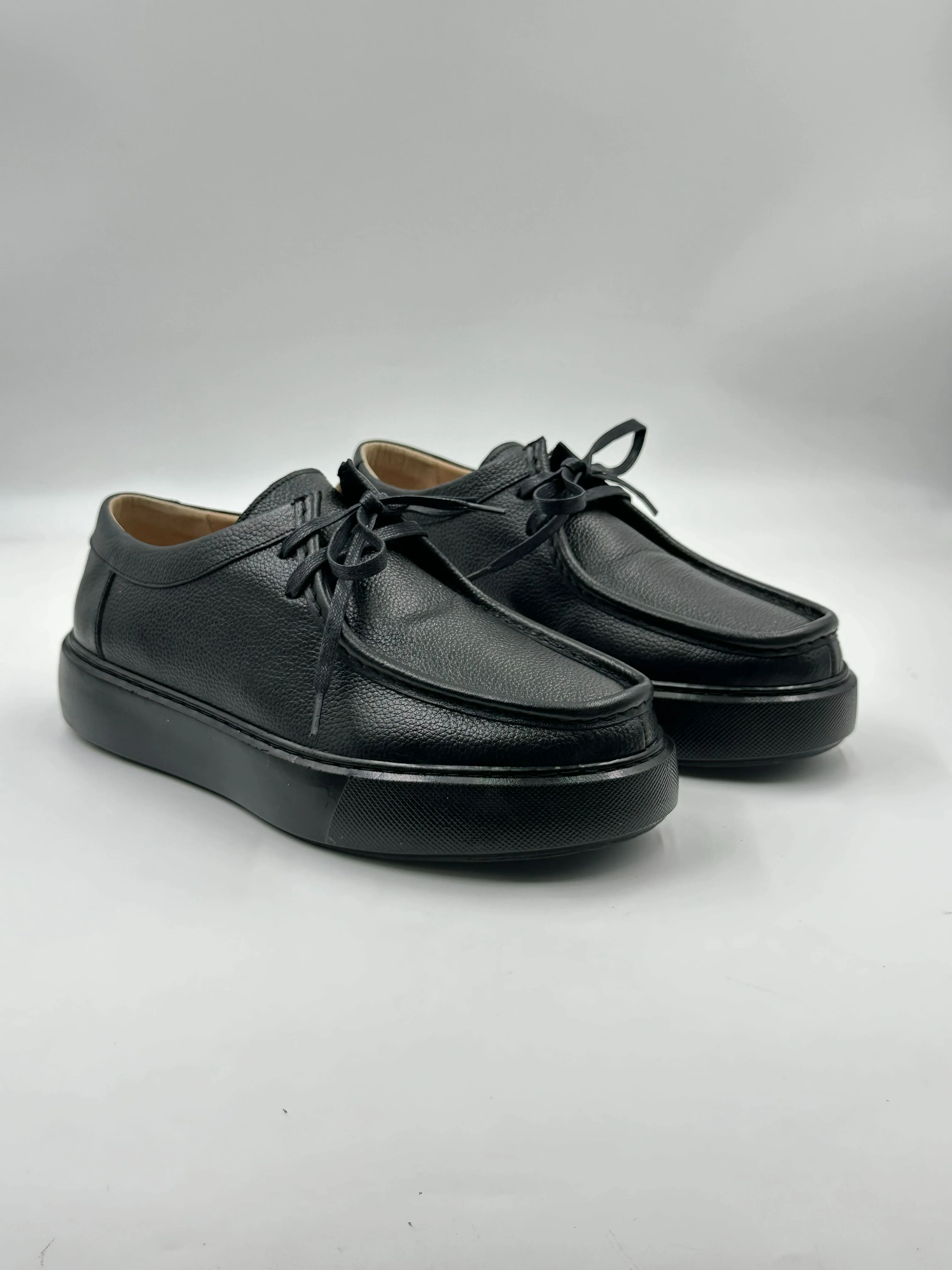 Derby Cuir Grainé Plateforme