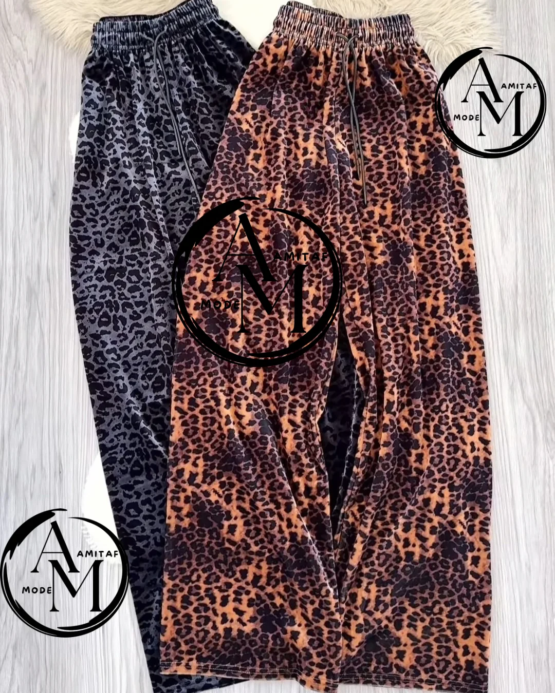 Pontalon large pour Femme Léopard