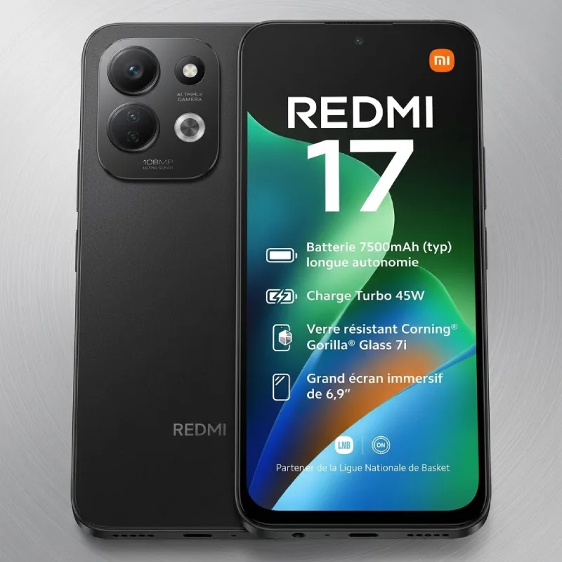 Xiaomi Redmi 17 4GB RAM 128GB / 256GB – Smartphone 🇲🇦
