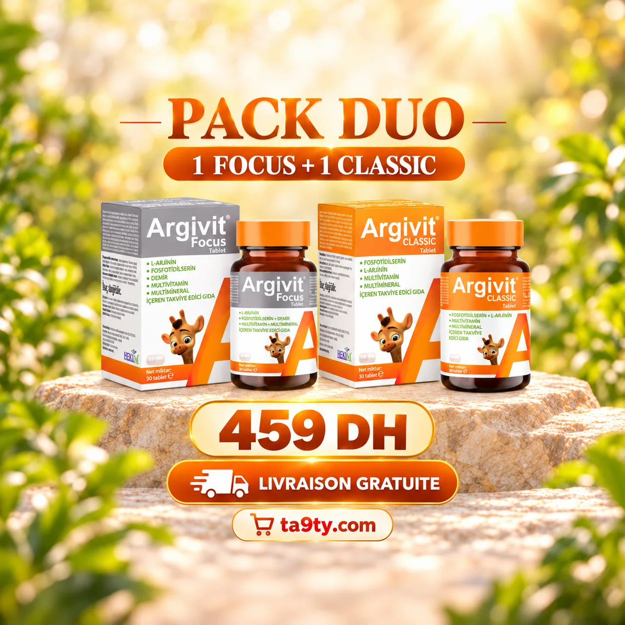 PACK : 2 Argivit ( 1 focus + 1 classic )