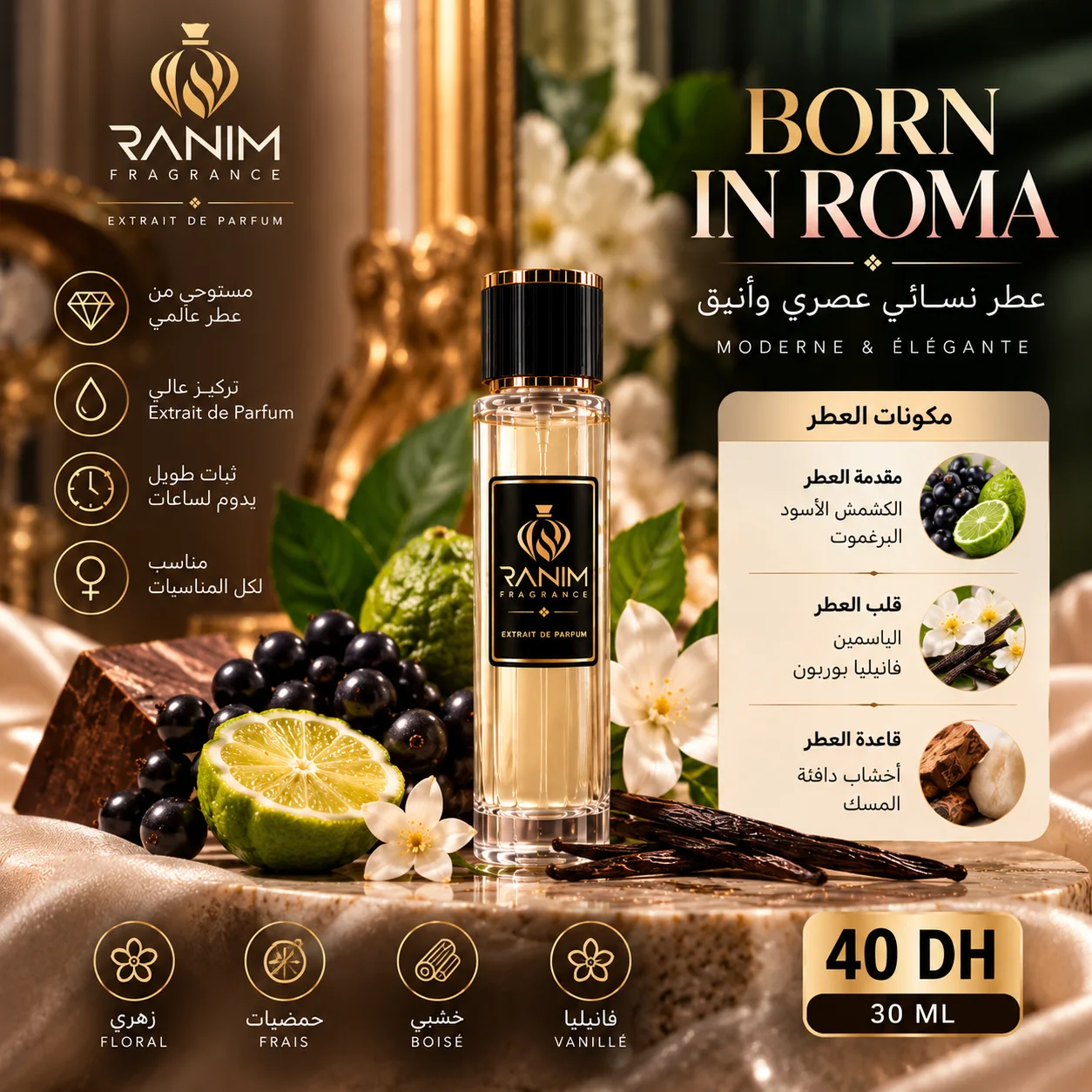 Born in Roma  | Extrait de Parfum 30ML