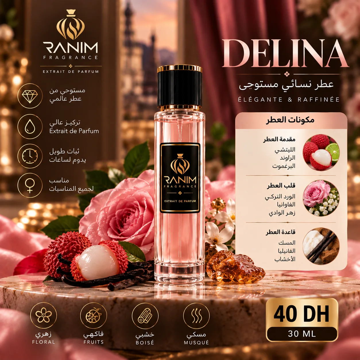 Delina Exclusif – عطر نسائي | Extrait de Parfum 30ML