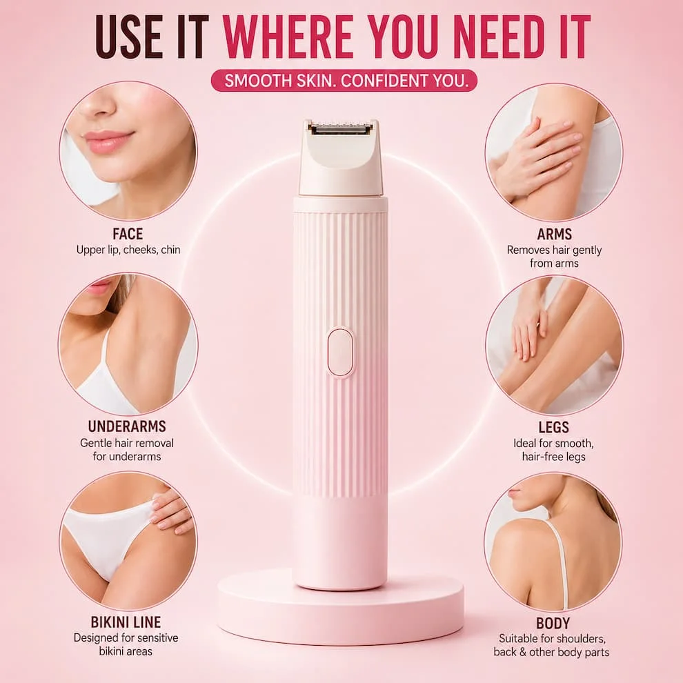 Double Headed Epilator  -  جهاز إزالة الشعر ذو الرأسين