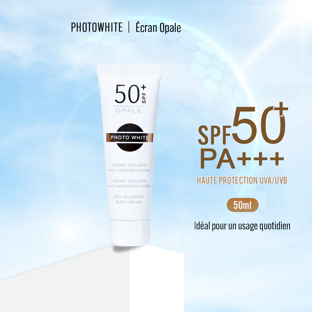 PHOTOWHITE CREME SOLAIRE SPF50+ ANTI IMPERFECTIONS OPALE