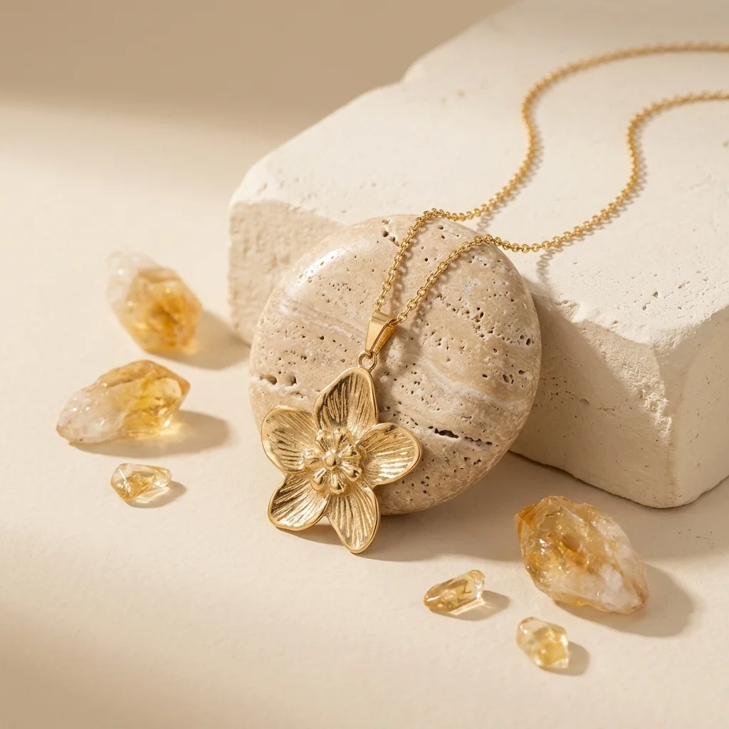 Collier Fleur Dorée