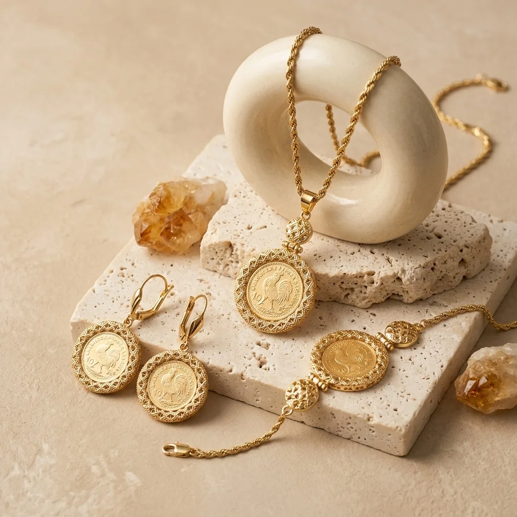 Parure Coq Doré
