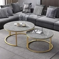 Tables gigones rond effet marbre