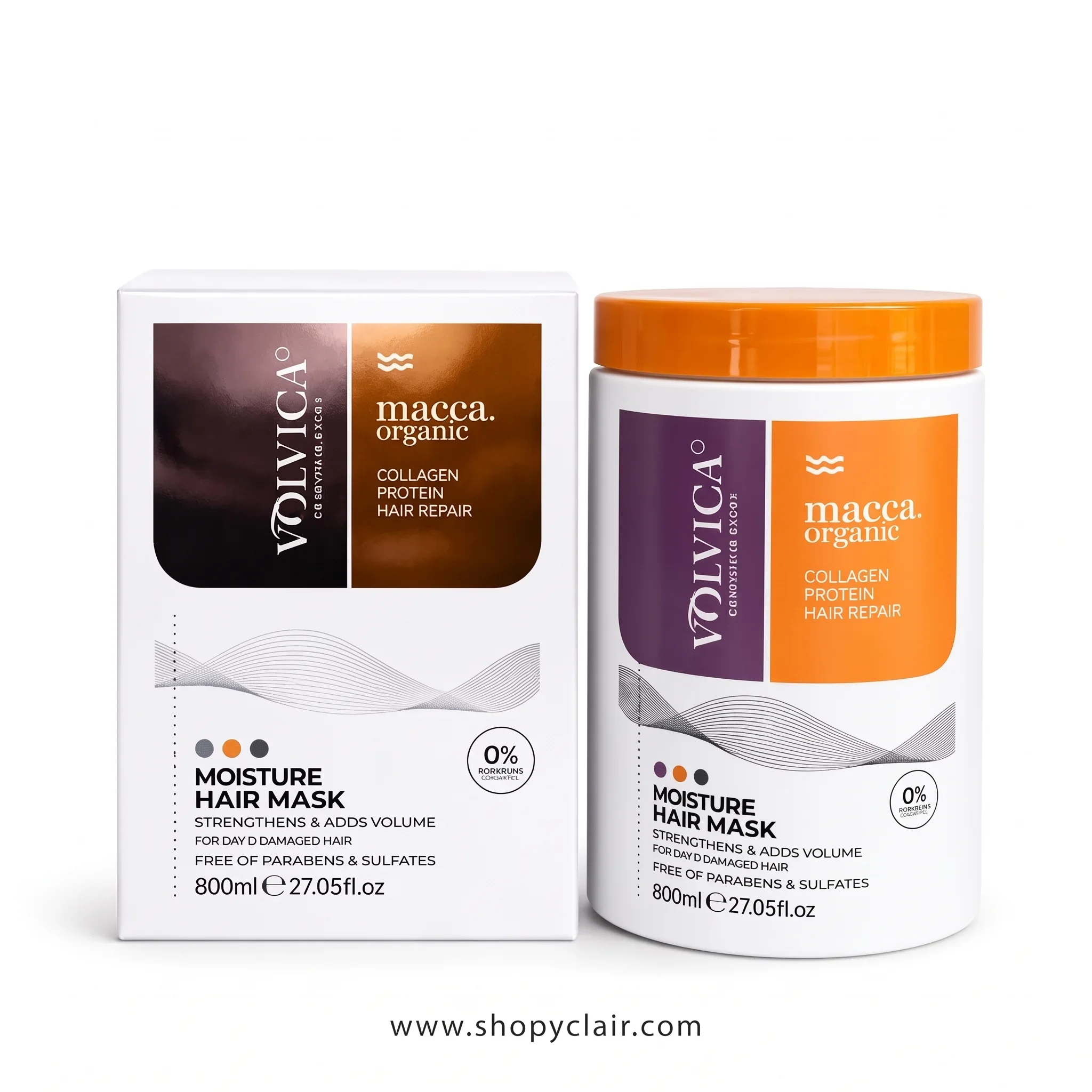 Masque Cheveux Capillaire Macca au Collagène - 800 ml