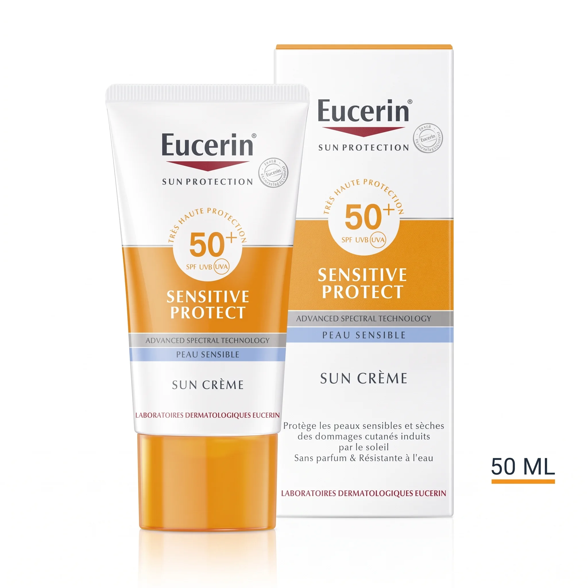EUCERIN – Sun Sensitive Protect Creme Solaire Peau Sensible SPF50+ – 50ml