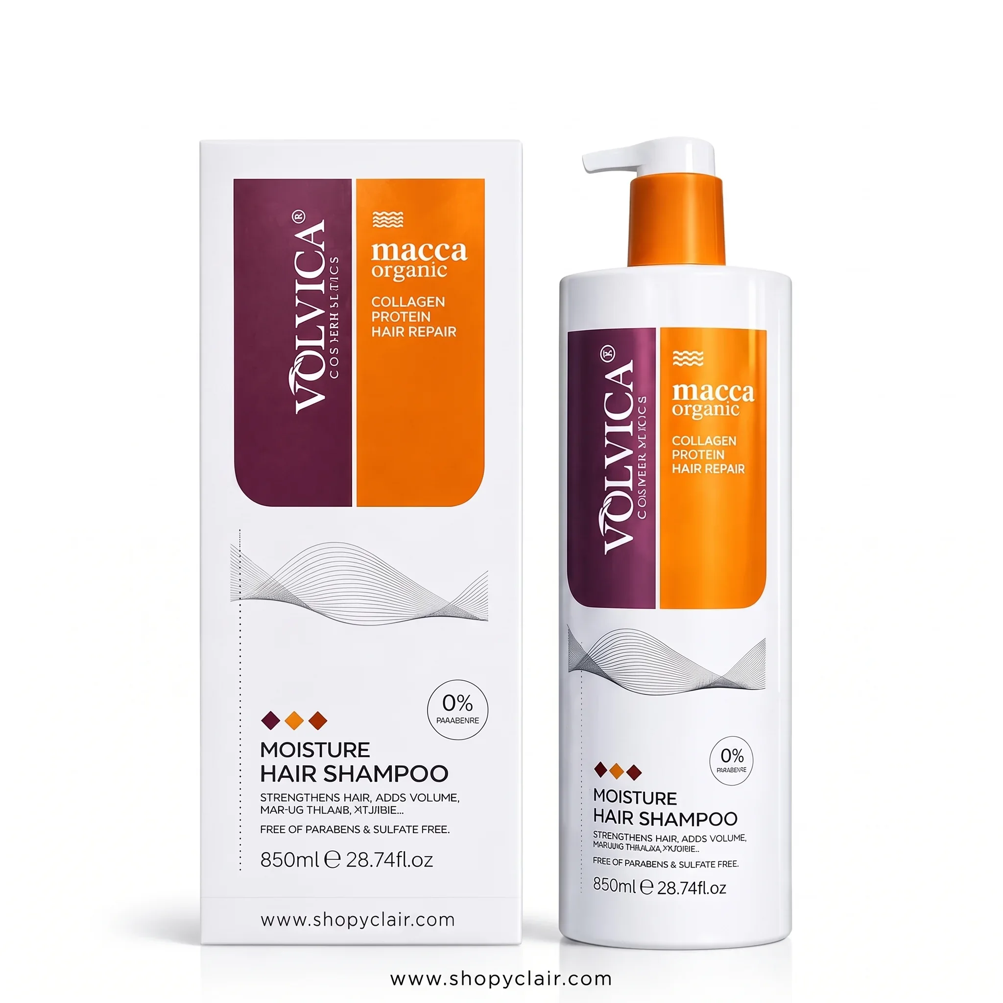 Shampooing Macca Organic Volvica - 850 ml