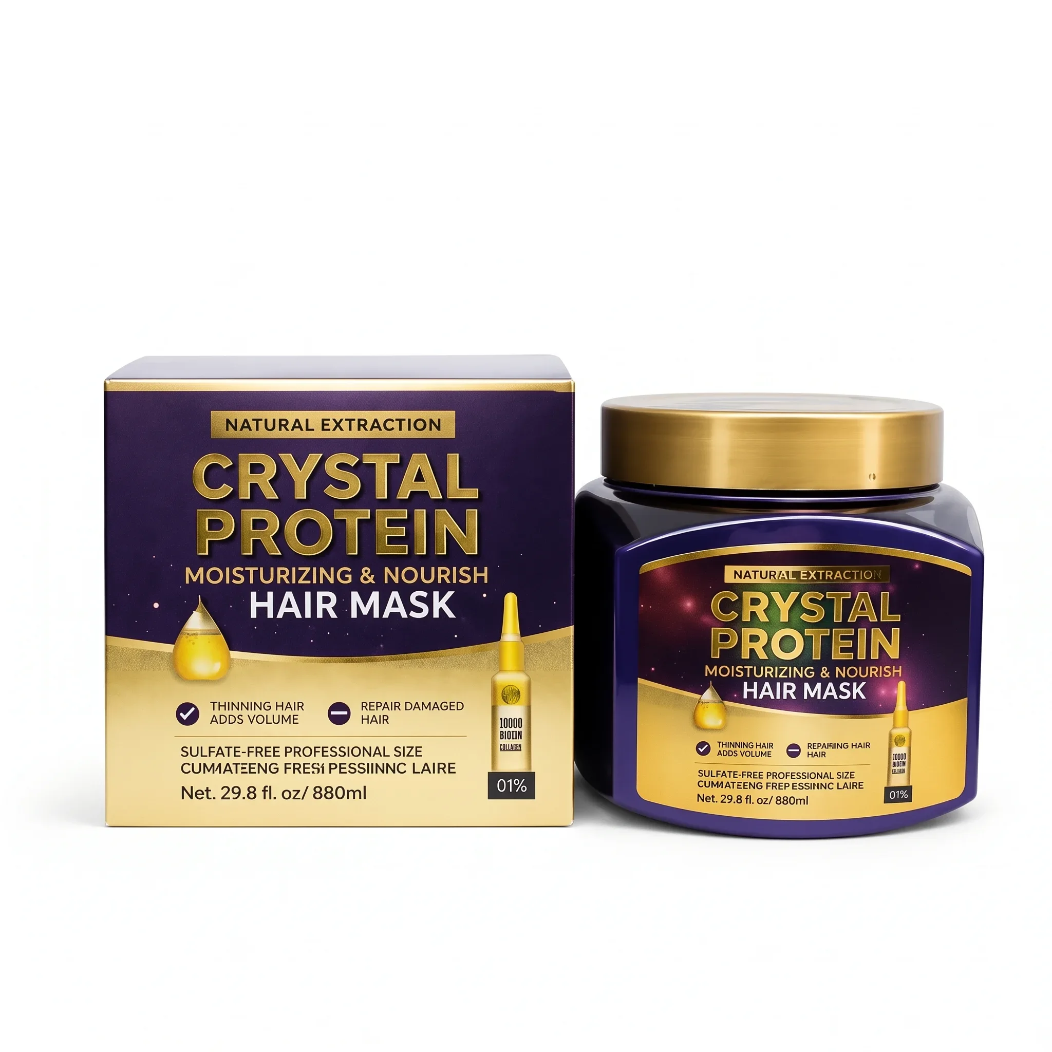 Masque Capillaire Crystal Protein (880 ml)