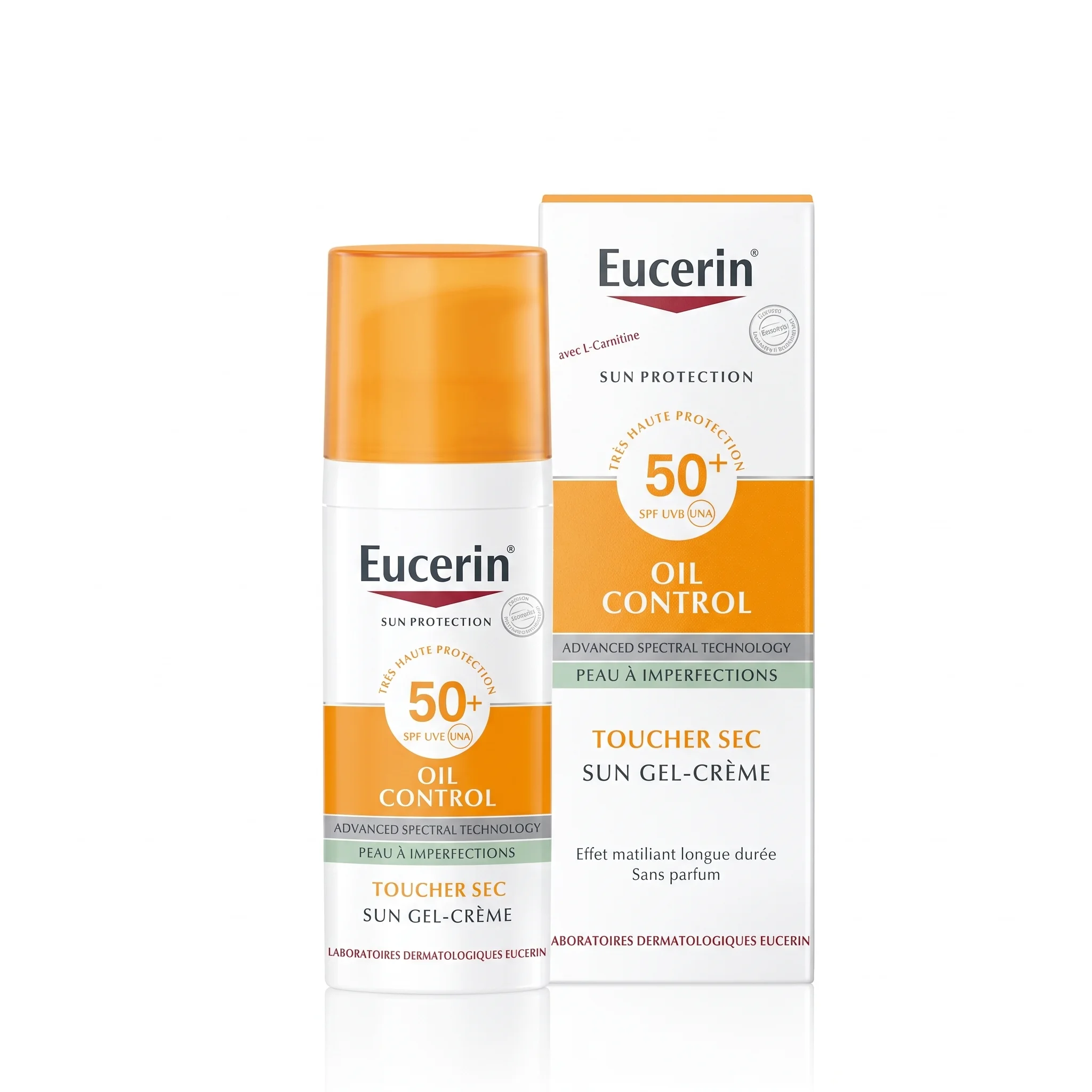 EUCERIN – Sun Oil Control Gel-Creme Solaire Toucher Sec SPF50+ – 50ml