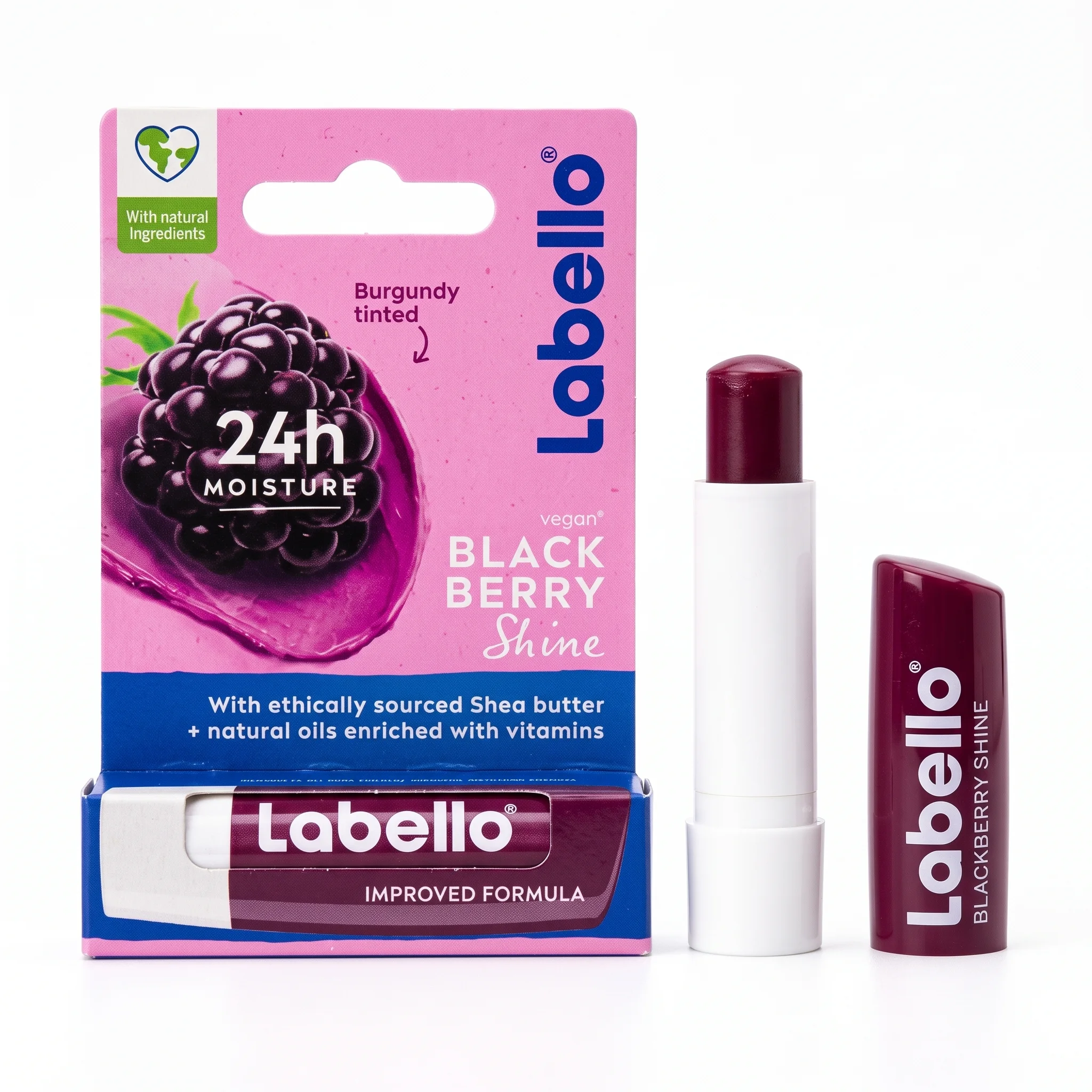 LABELLO Baume à Lèvres, Blackberry Shine, 4.8g