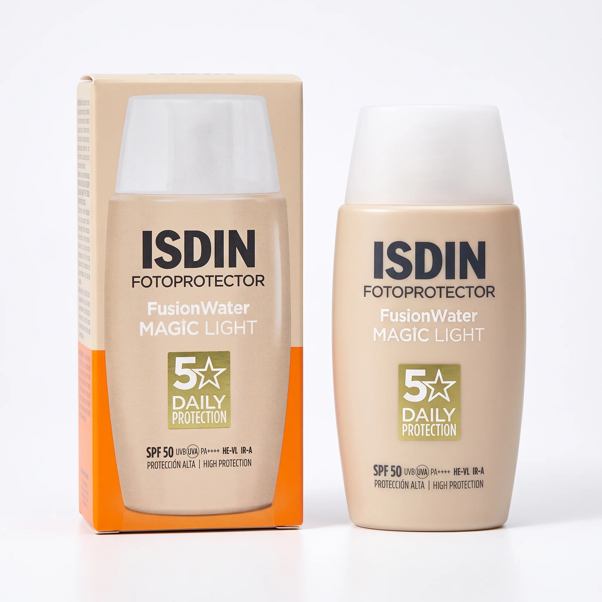 ISDIN – Fotoprotector Fusion Water Magic Color Solaire Teinte Light SPF50 – 50ml