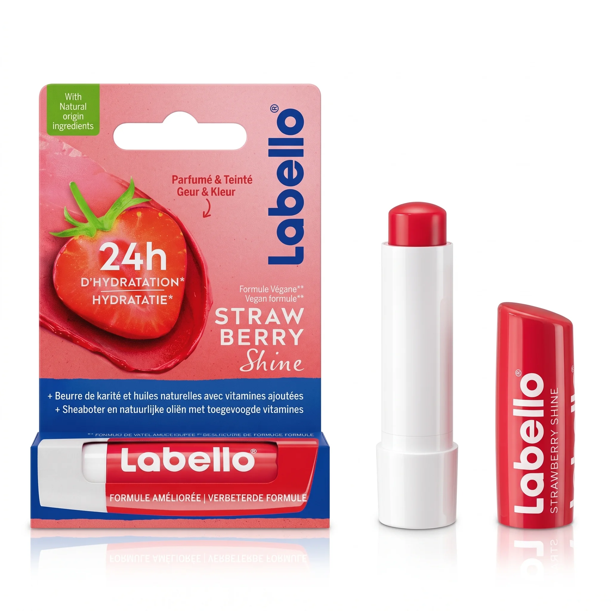 LABELLO Baume à Lèvres, STRAW BERRY 4,8G