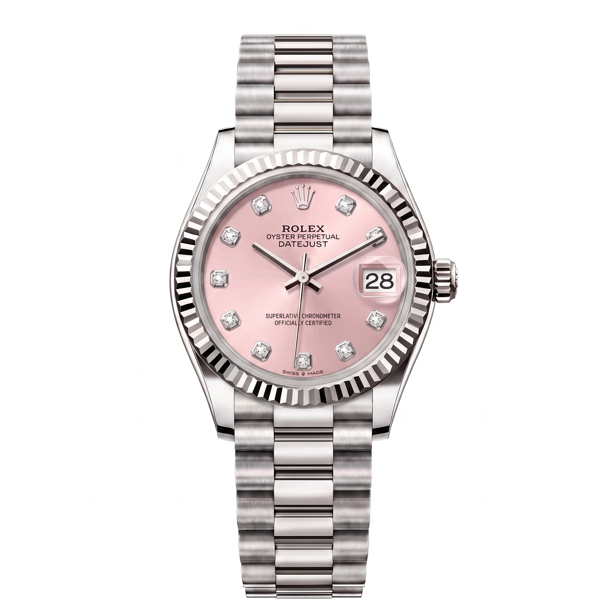 Rolex Datejust 31  278274-0016 – Montre Femme en Acier Oystersteel à Cadran Rose
