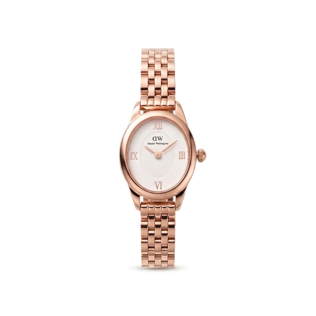 Daniel Wellington Ophelia Mini DW00100805 – Montre Femme Or Rose à Cadran Blanc