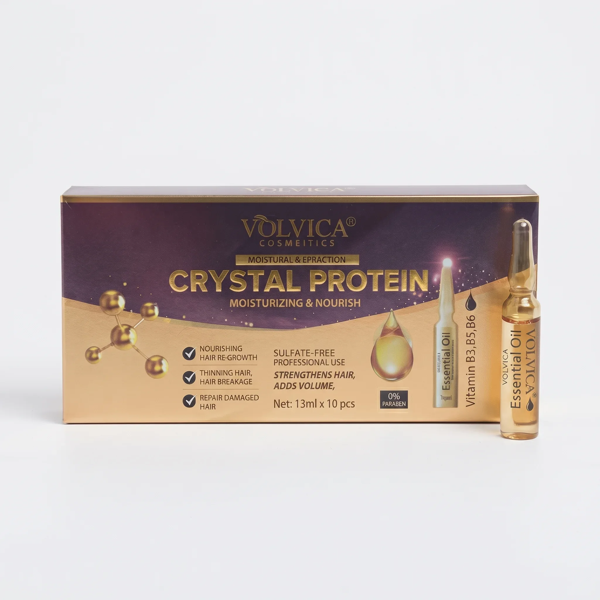 Ampoules Capillaires Crystal Protein Volvica x10