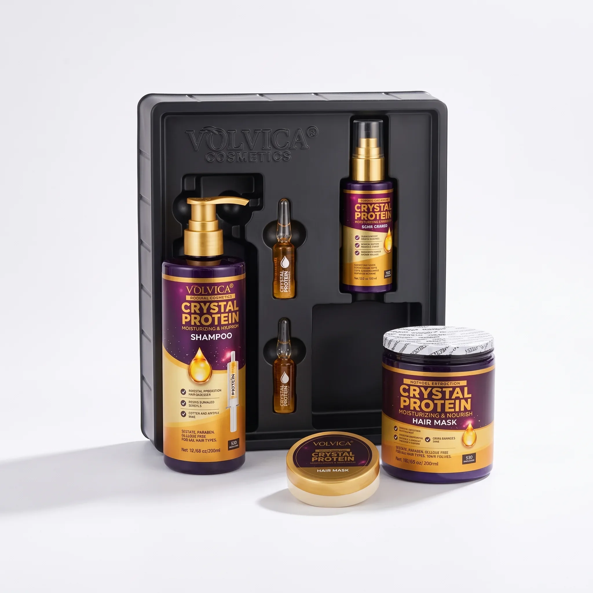 Coffret Volvica Crystal Protein Hair Care 3 In 1