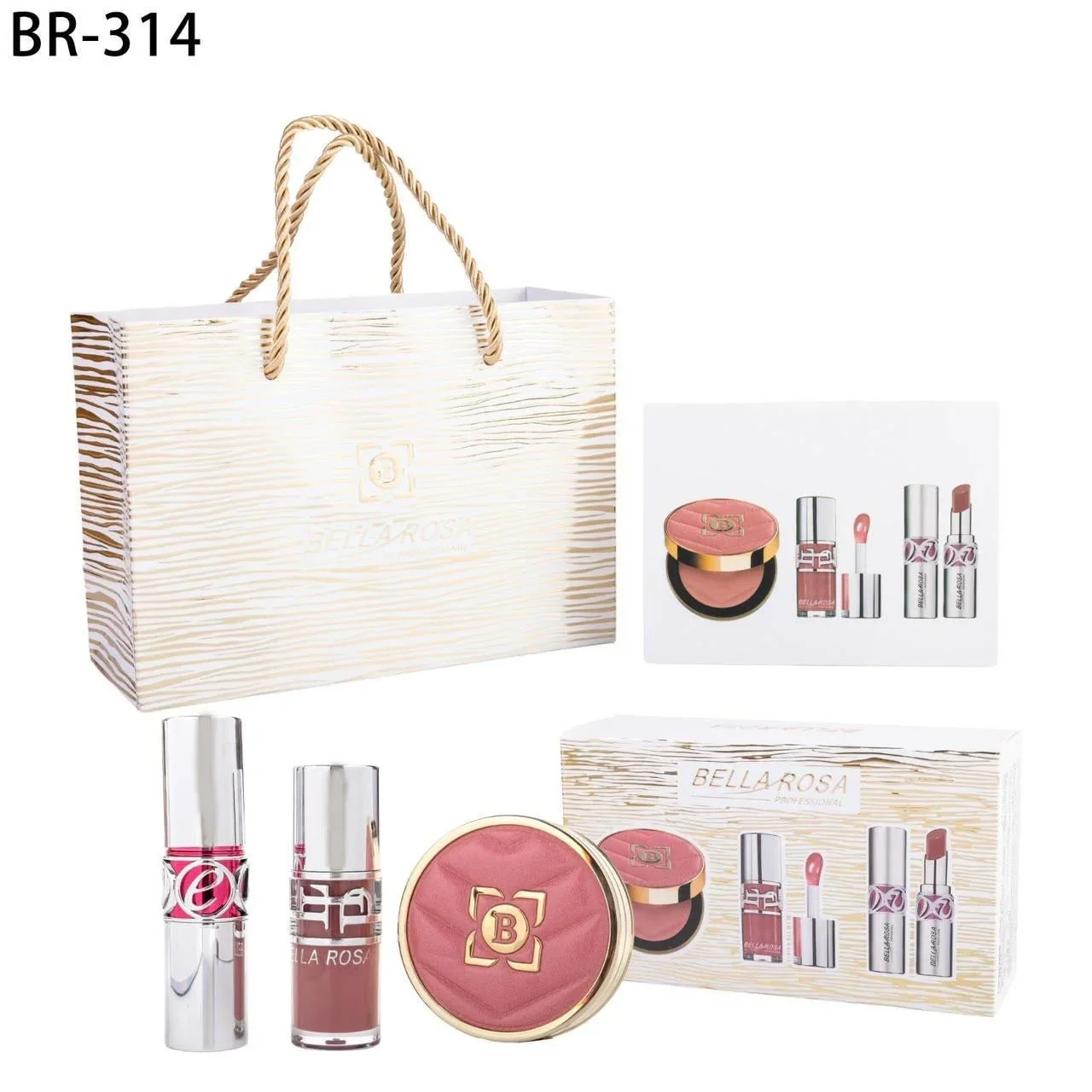 Pack de Maquillage Bella Rosa – BR-314