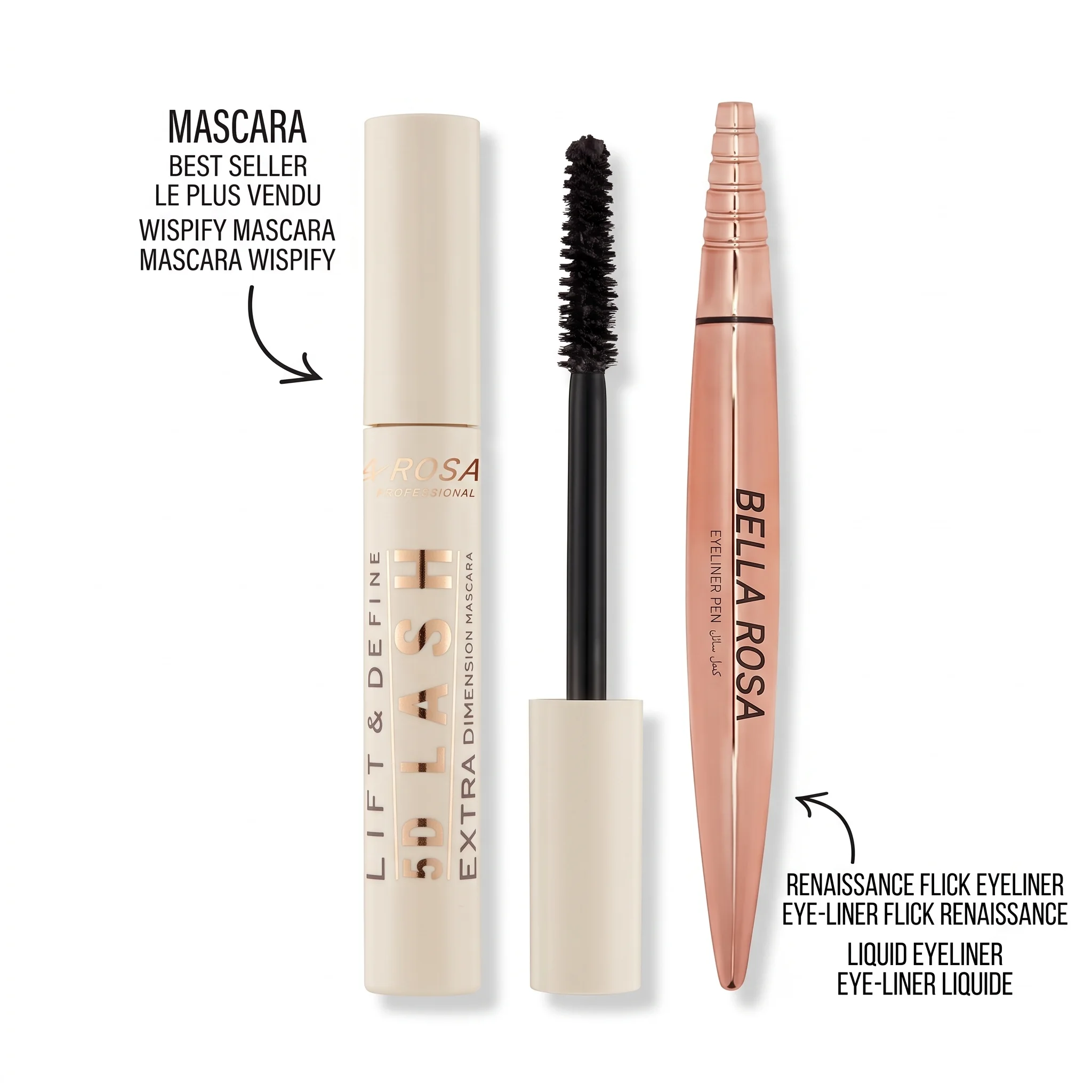 DUO MASCARA & EYELINER BR-296 – MASCARA SET