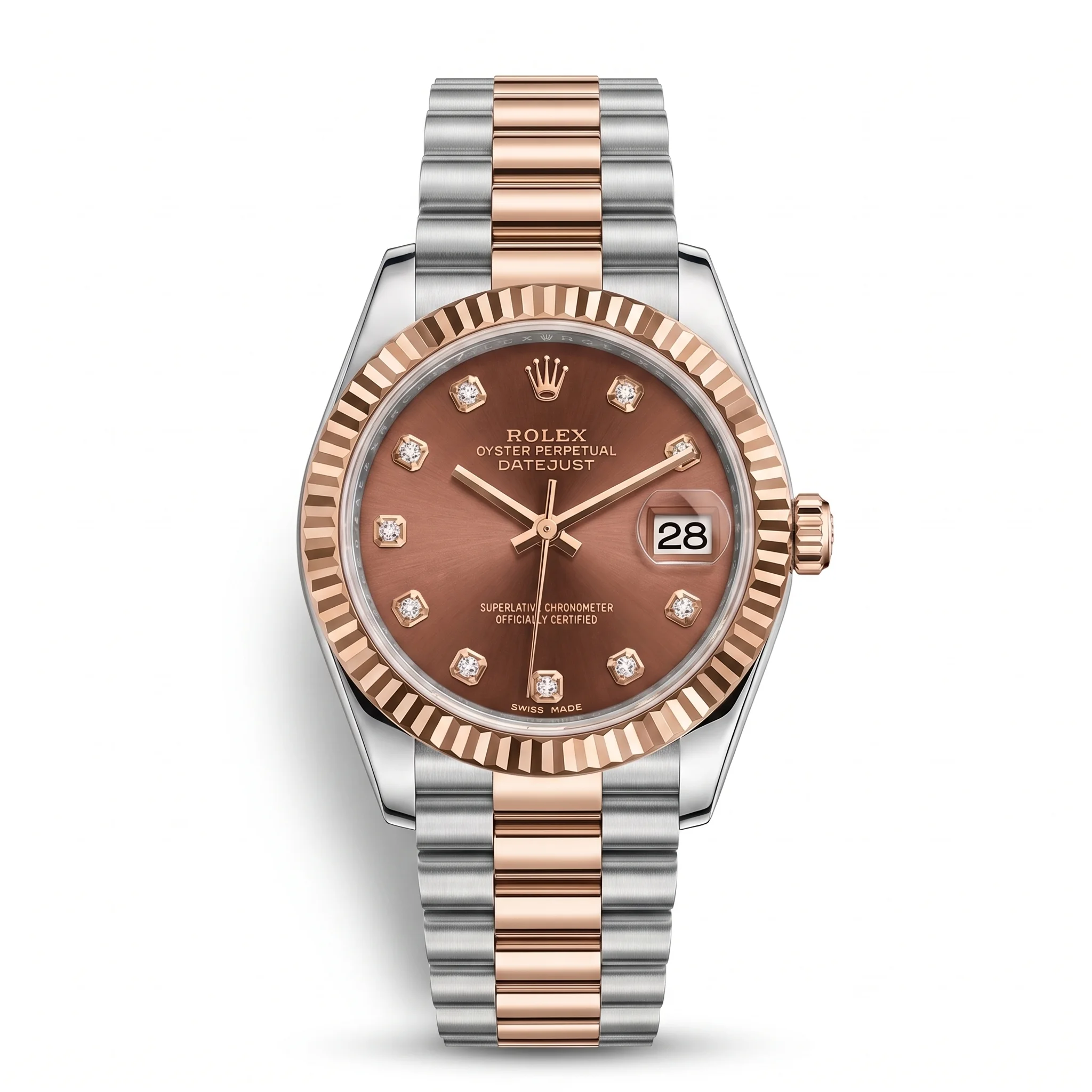 Rolex Datejust 31 278271-0005 – Montre Femme Rolesor Everose à Cadran Rosé