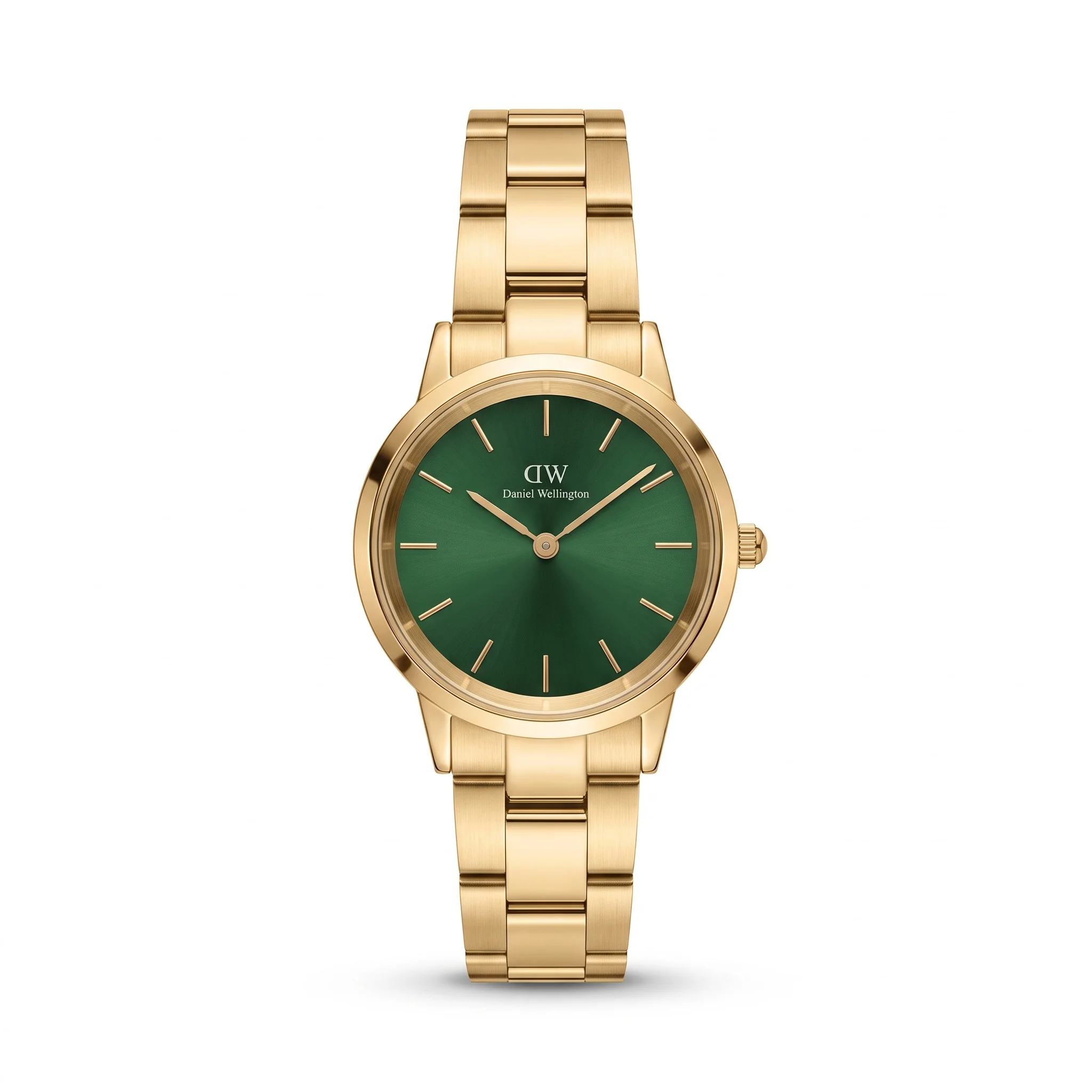 Daniel Wellington Iconic Link Emerald Gold DW00100555 – Montre Femme Dorée à Cadran Vert Émeraude