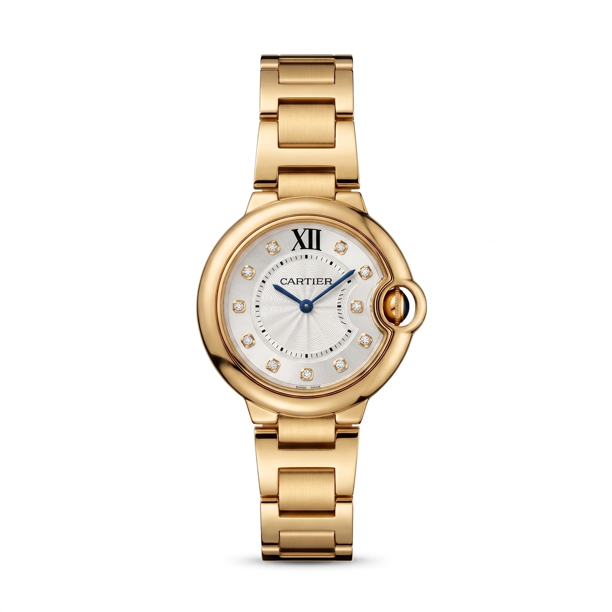 Cartier Ballon Bleu W69004Z2 – Montre de Luxe Dorée à Index Sertis