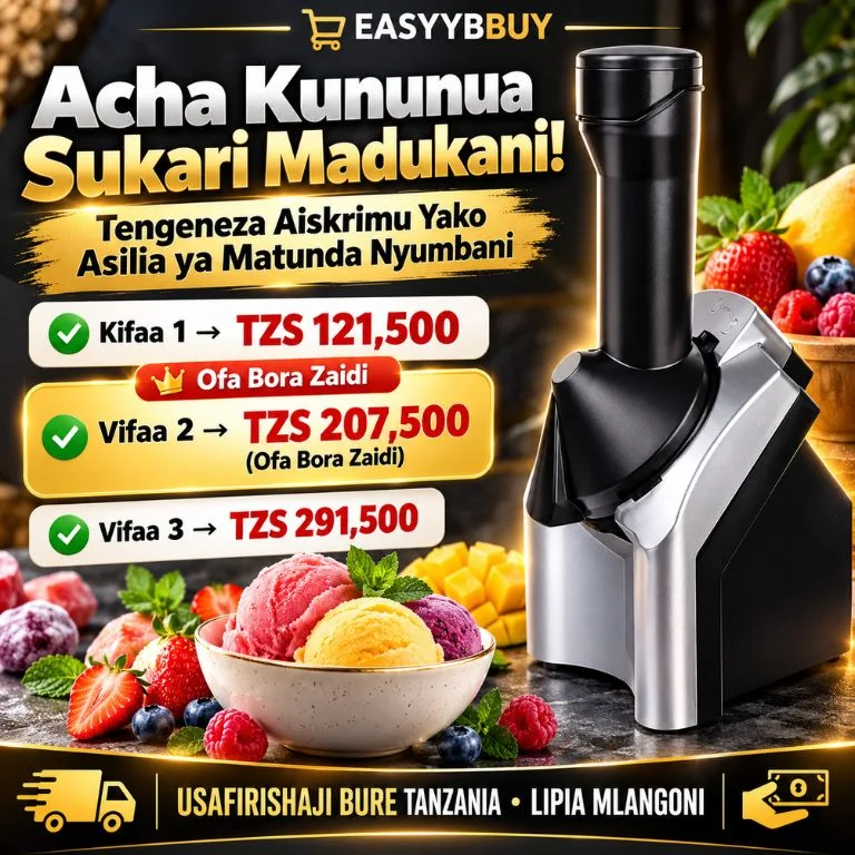 ✨ Tengeneza Ice Cream Tamu na ya Asili kwa Dakika Chache 🍓🍌🍨