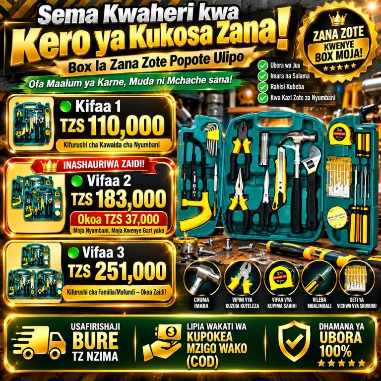 🧰 Seti Kamili ya Zana 🔧 Kwa Kila Nyumba!