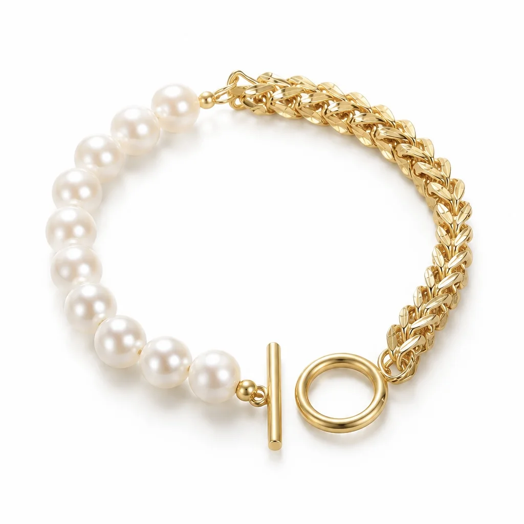 Pearl & Chain Bracelet