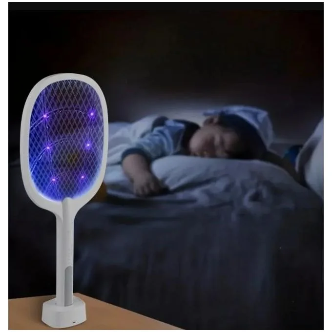 Raquette Électrique Anti-Moustiques Rechargeable USB – Élimination Efficace des Insectes en Toute Sécurité