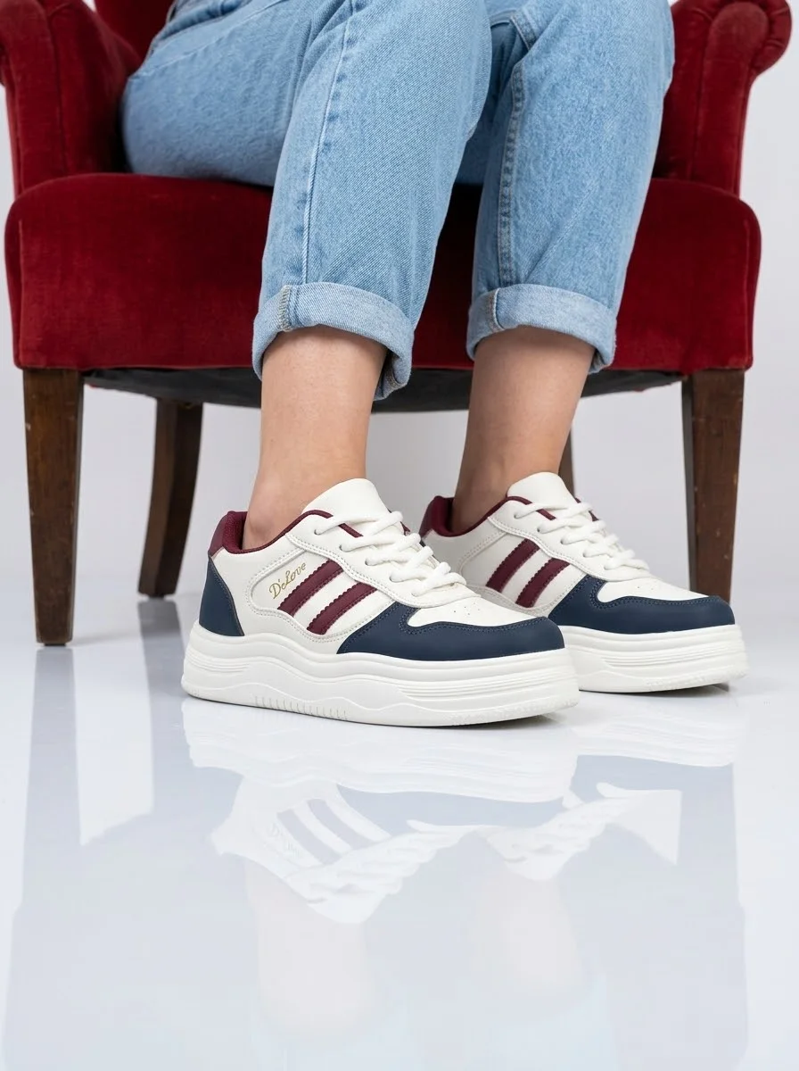 Baskets - Grenat/Bleu - AZ-1642