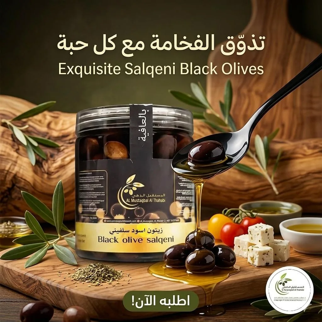 "سحر الزيتون الأسود الفاخر... غنى النكهة في كل حبة"
